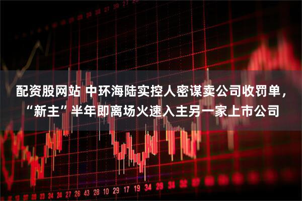 配资股网站 中环海陆实控人密谋卖公司收罚单，“新主”半年即离场火速入主另一家上市公司